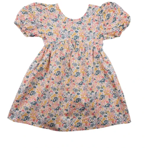 Robe TaO 2/3 ans – Fleurie manches bouffantes