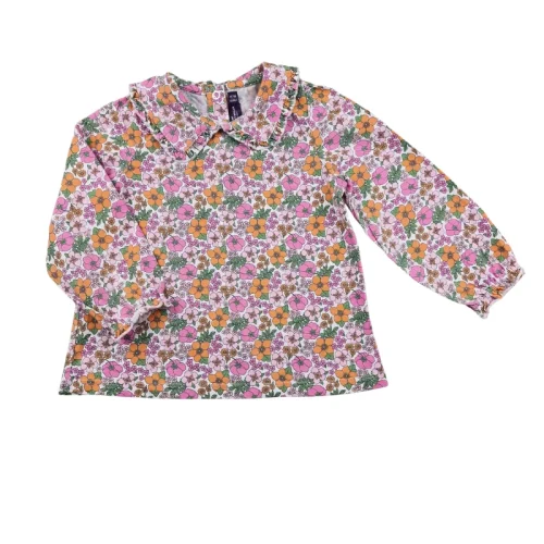 T-shirt col  Sergent Major 24 mois – Fleuri