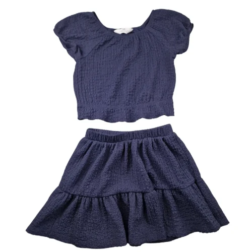 Ensemble H&M 3/4 ans – Jupe et top marine