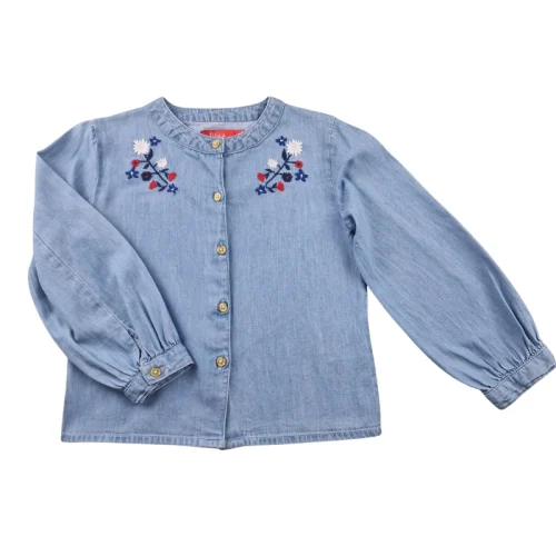 Blouse Tissaia 4 ans – Bleu jean