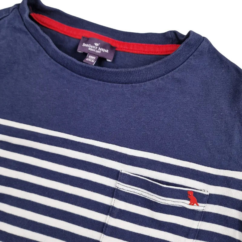 T-shirt Sergent Major 8 ans – Marinière bleu marine – Image 2