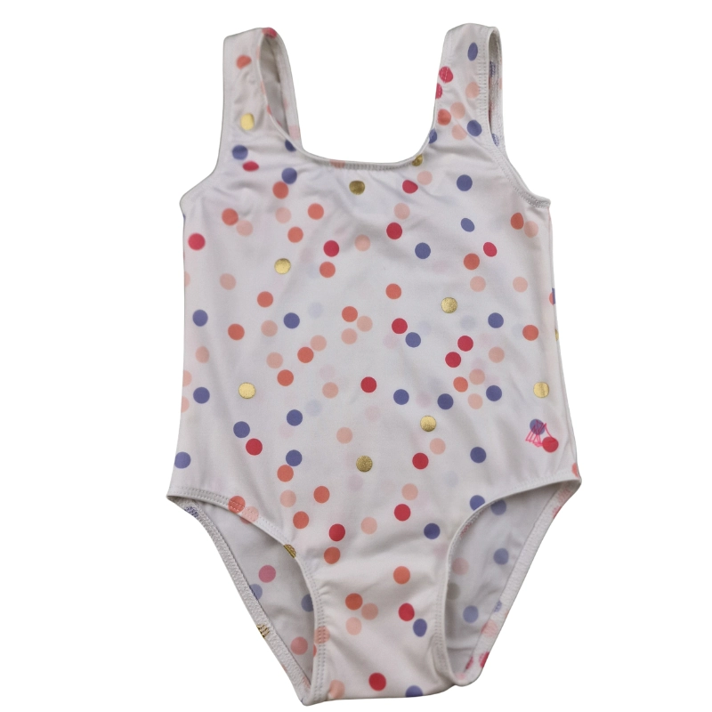 Maillot de bain Petit Bateau 12 mois – Blanc à pois multicolores