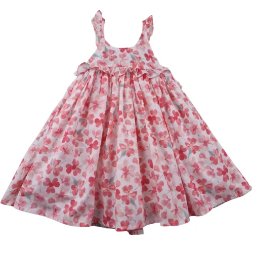 Robe Lola Palacios 3 ans – Fleurie blanche et rose