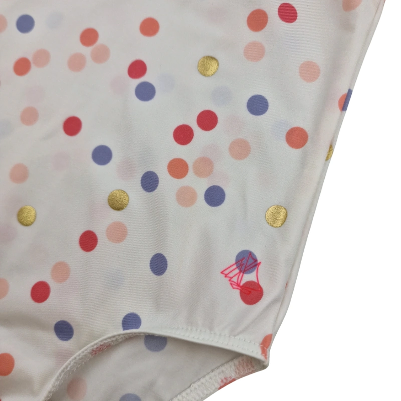 Maillot de bain Petit Bateau 12 mois – Blanc à pois multicolores – Image 2