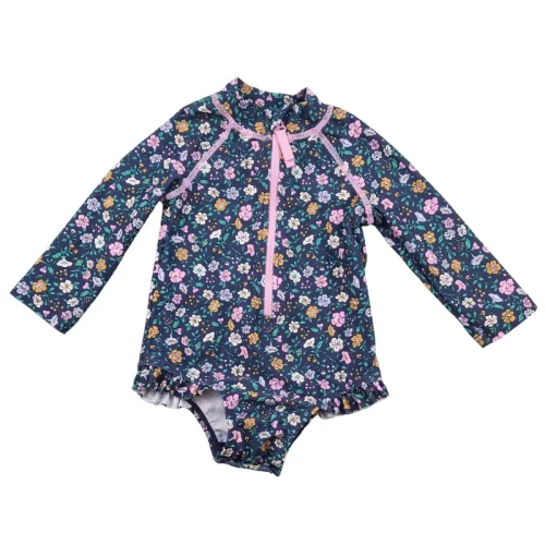 Maillot de bain Tape à l’Œil 9 mois – Fleuri marine
