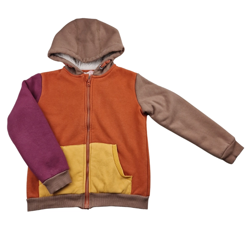 Sweat zippé DPAM 8 ans – Multicolore à capuche