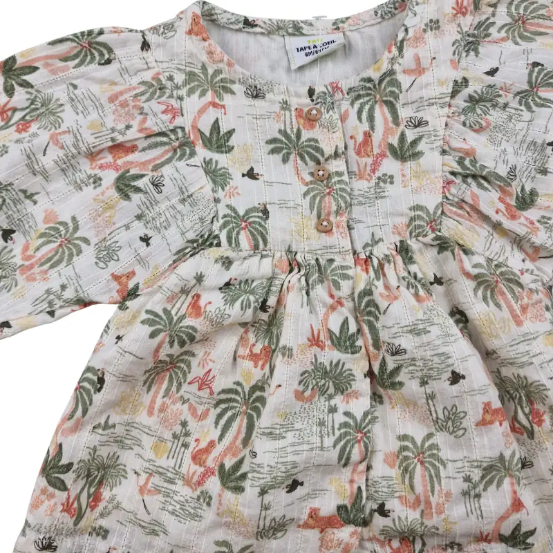 Blouse Tape à l’Œil 6 mois – Imprimé tropical – Image 2