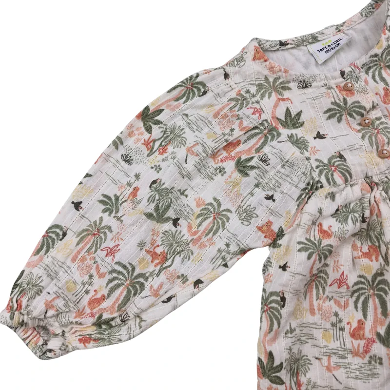 Blouse Tape à l’Œil 6 mois – Imprimé tropical – Image 3