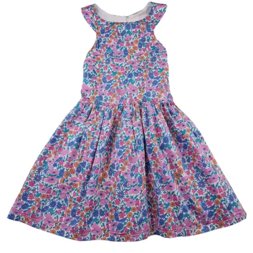 Robe créatrice LantAna 4 ans – Liberty multicolore