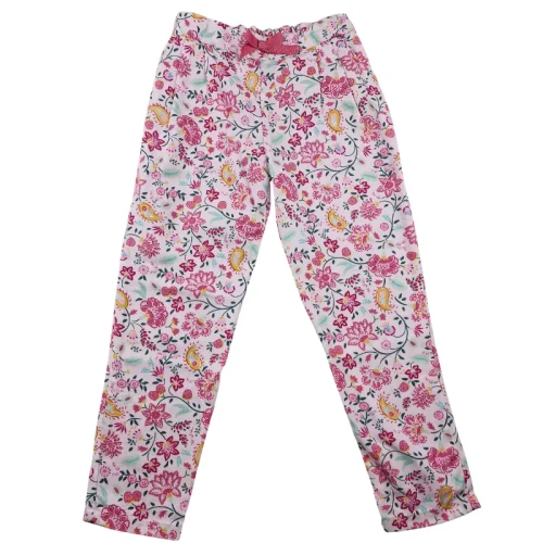 Pantalon Sergent Major 4 ans – Fleuri rose