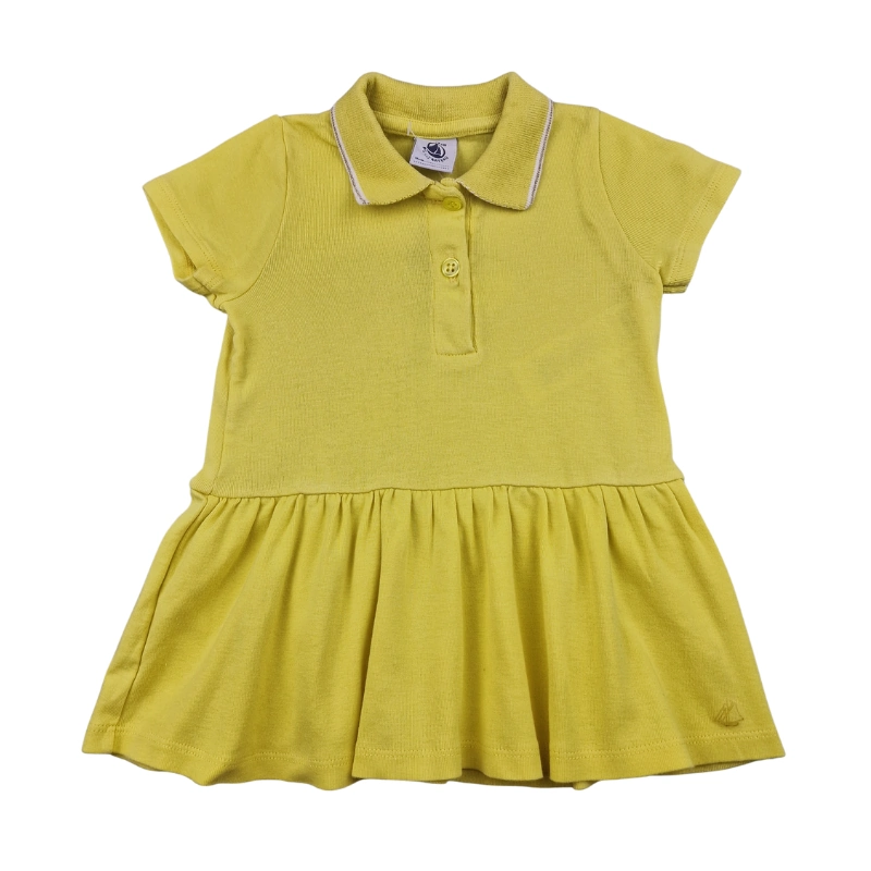 Robe polo Petit Bateau 6 mois – Jaune