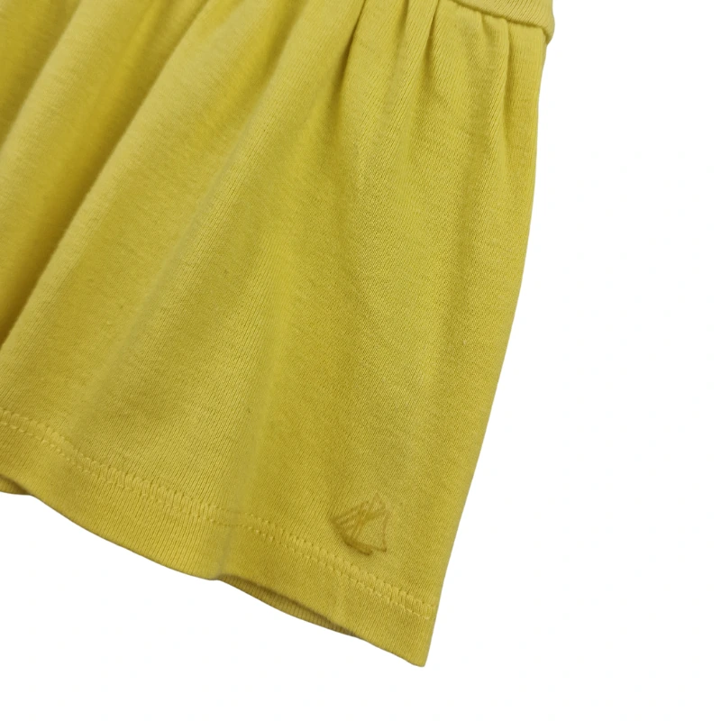 Robe polo Petit Bateau 6 mois – Jaune – Image 2