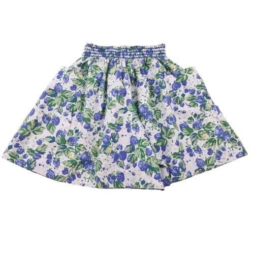 Jupe-culotte Jacadi Vintage 4 ans – Imprimé baies bleues