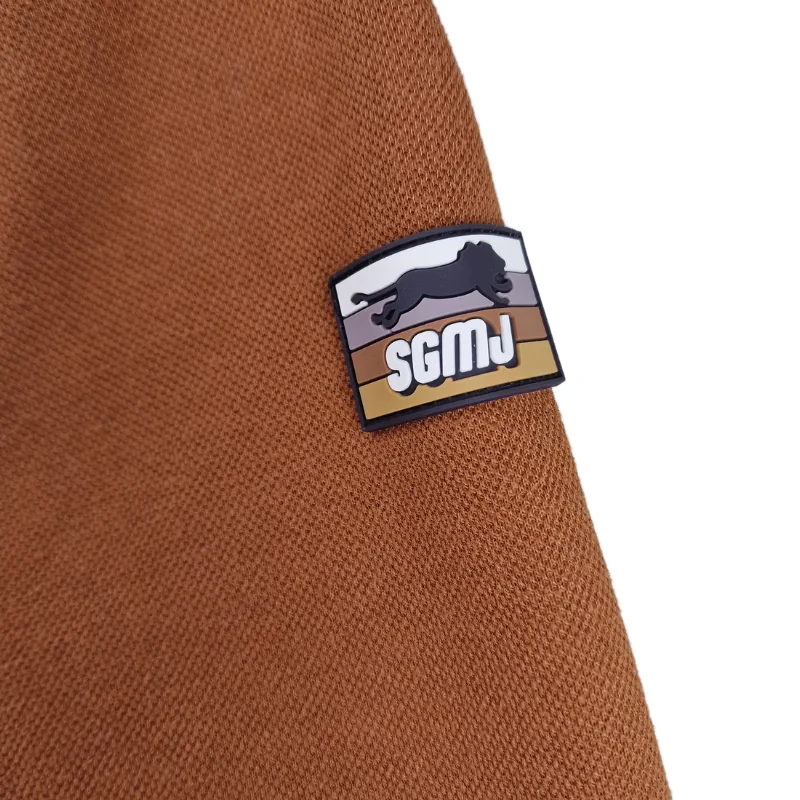 Gilet zippé Sergent Major 8 ans – Gris chiné et camel – Image 3