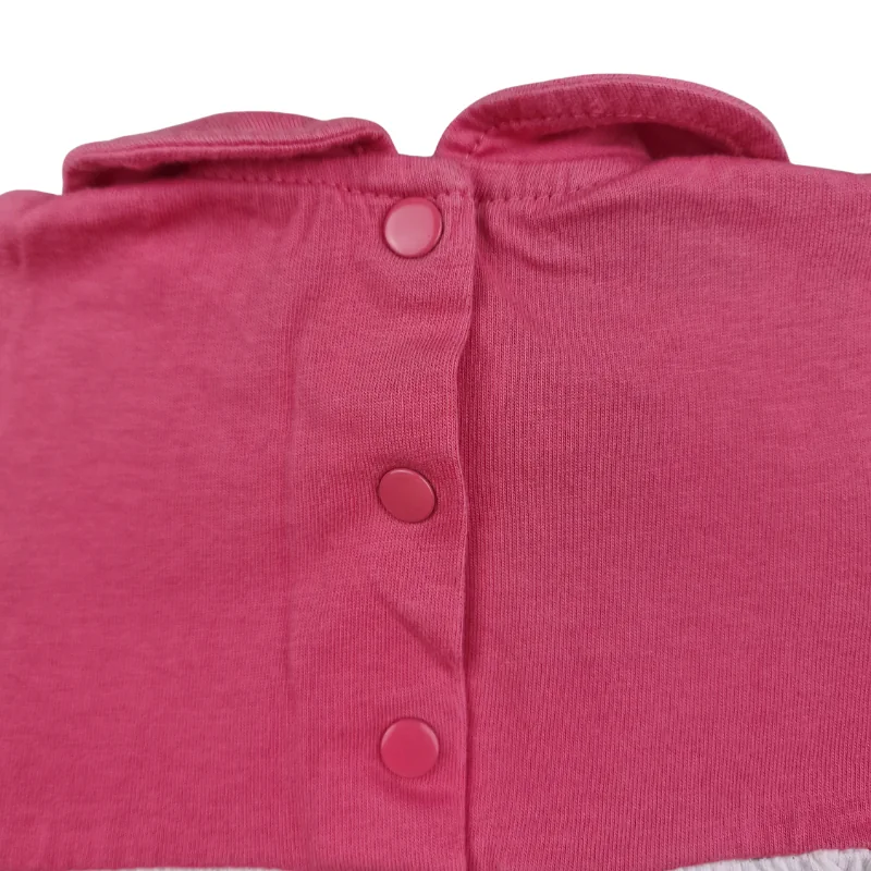 Combishort Hublot 6 mois – Rose et rayé marin – Image 3