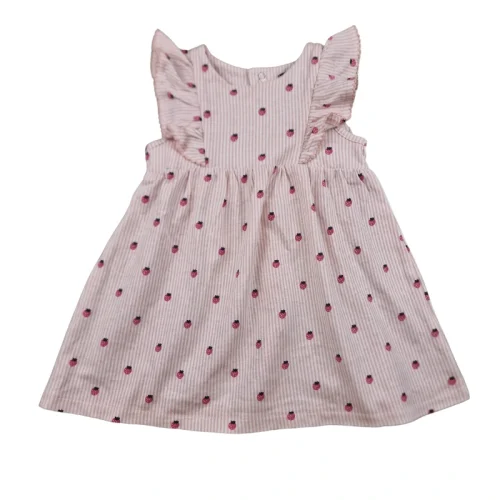 Robe Kiabi 6 mois – Rose rayée fraises