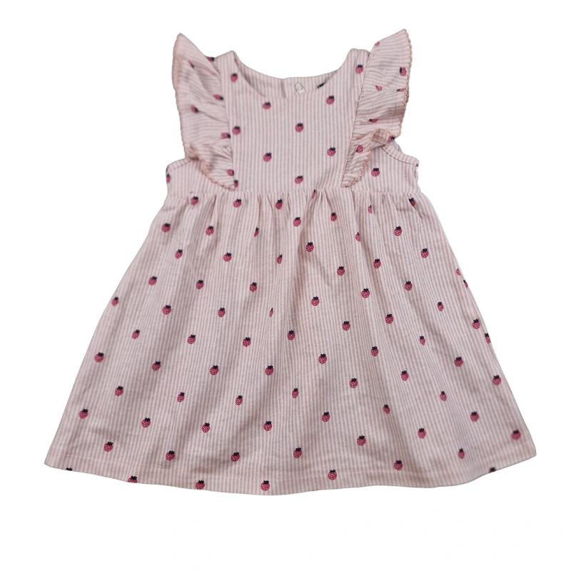 Robe Kiabi 6 mois – Rose rayée fraises