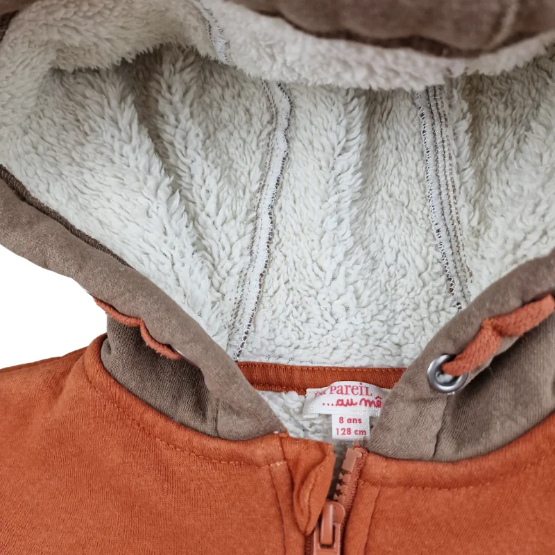 Sweat zippé DPAM 8 ans – Multicolore à capuche – Image 3