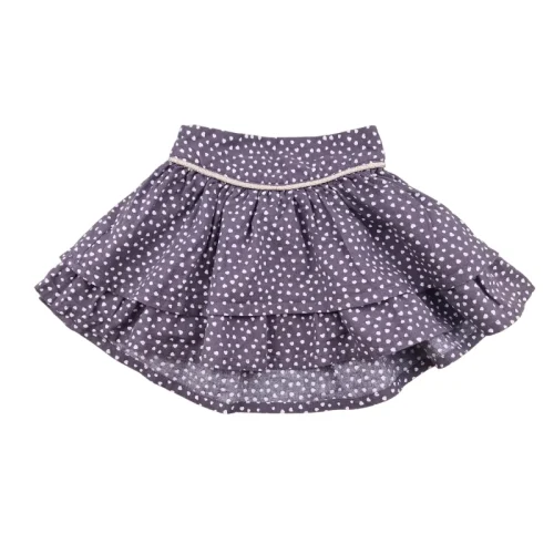 Jupe Tape à l’Œil 6 mois – Gris à petits cœurs
