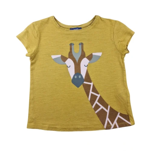 T-shirt Okaïdi 6 ans – Girafe moutarde