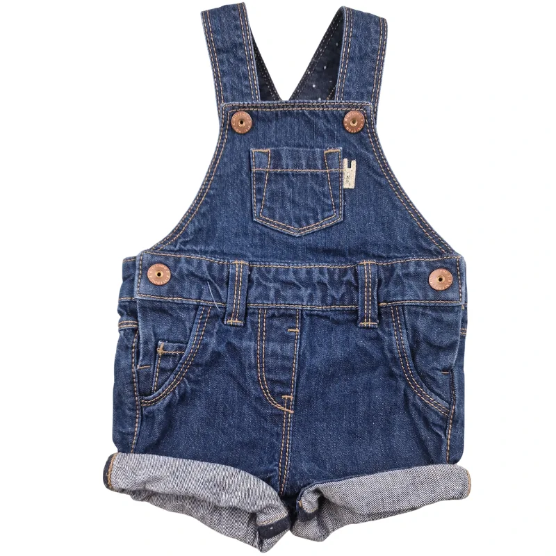 Salopette short Kiabi 6 mois – Jean bleu