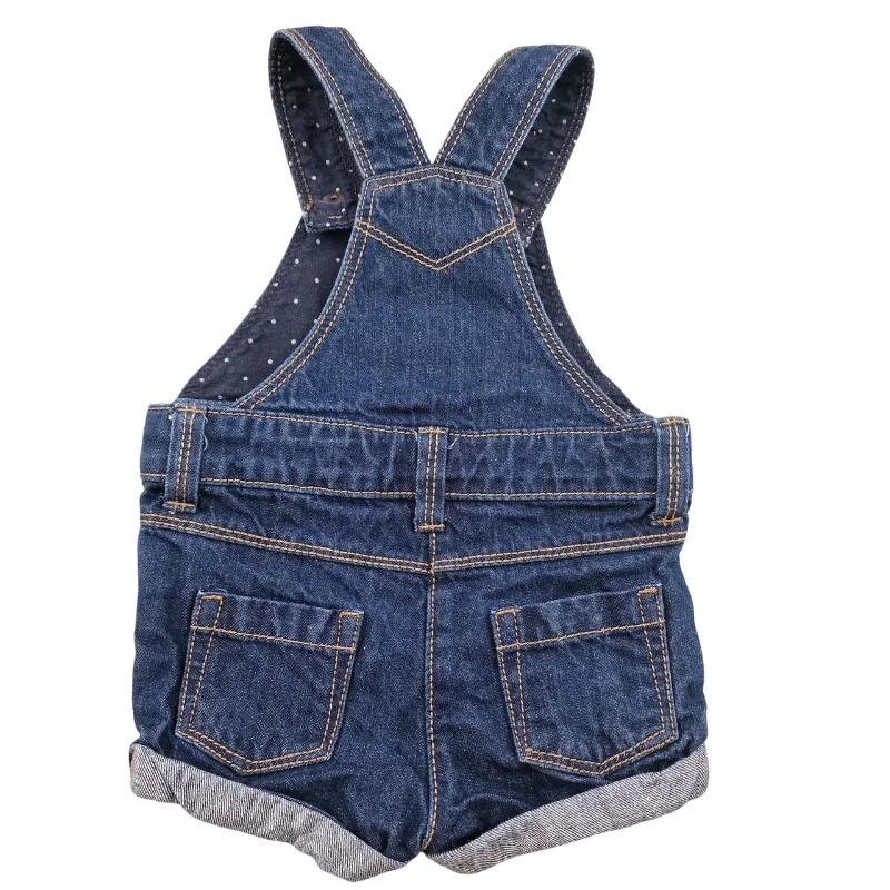 Salopette short Kiabi 6 mois – Jean bleu – Image 3