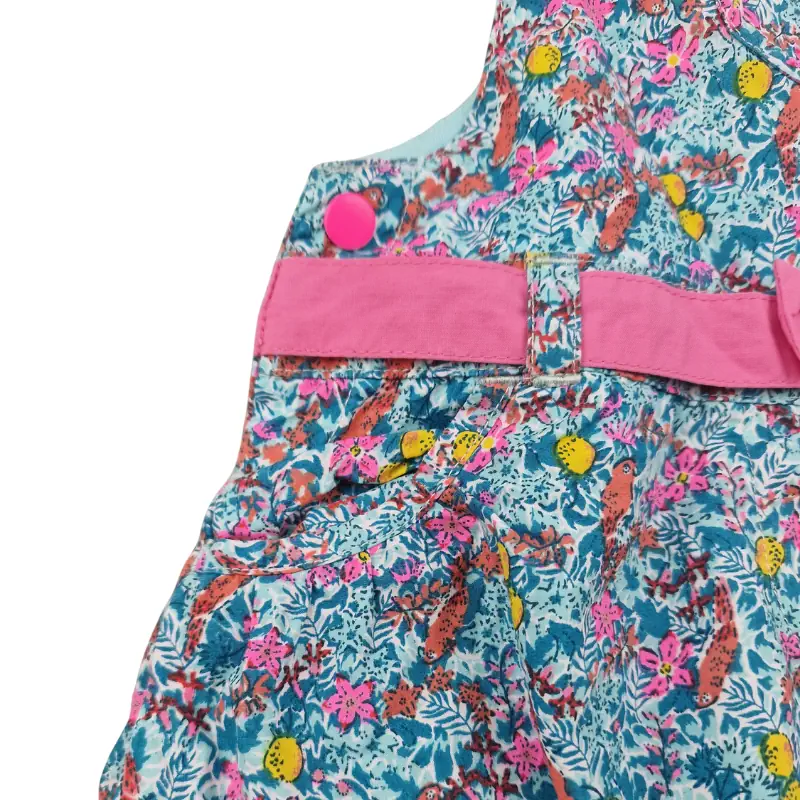 Robe salopette DPAM 6 mois – Multicolore – Image 3