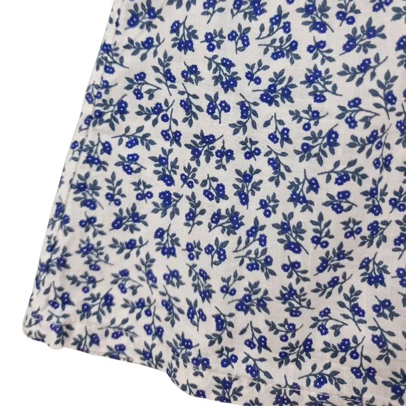 Blouse Bout’chou 6 mois – Fleurie bleue – Image 2