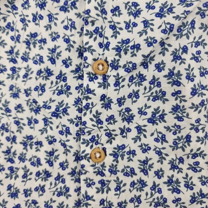 Blouse Bout’chou 6 mois – Fleurie bleue – Image 4