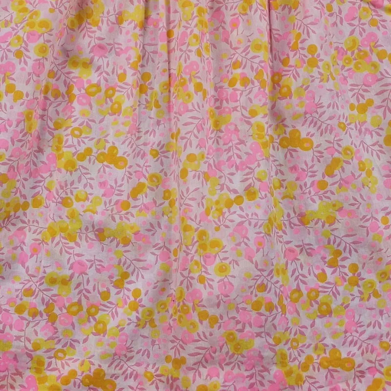 Robe Jacadi Liberty 6 mois – Rose jaune – Image 2