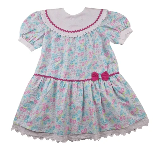 Robe Vintage 5 ans – Fleurie pastel
