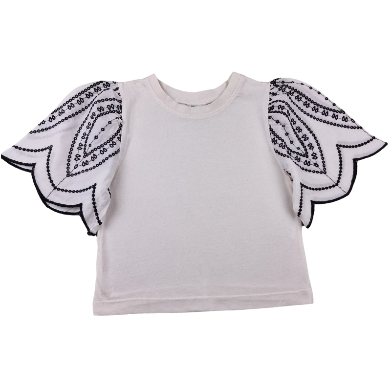 T-shirt Tape à l’Œil 4 ans – Blanc avec Broderies