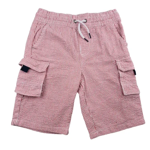 Bermuda DPAM 8 ans – Rouge rayé style cargo