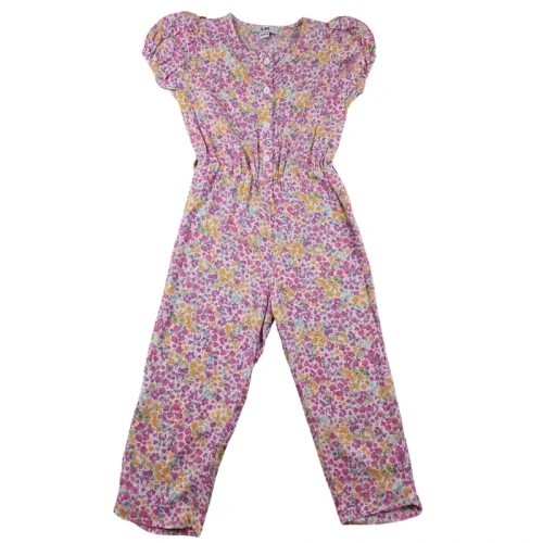 Combinaison La Halle 4 ans – Fleurie rose