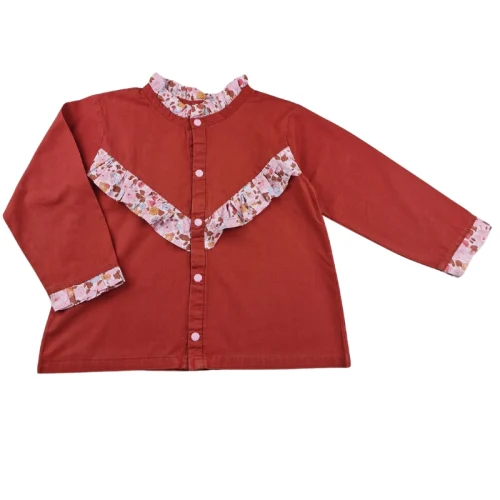 Blouse Créatrice Liberty 3 ans – Terracotta