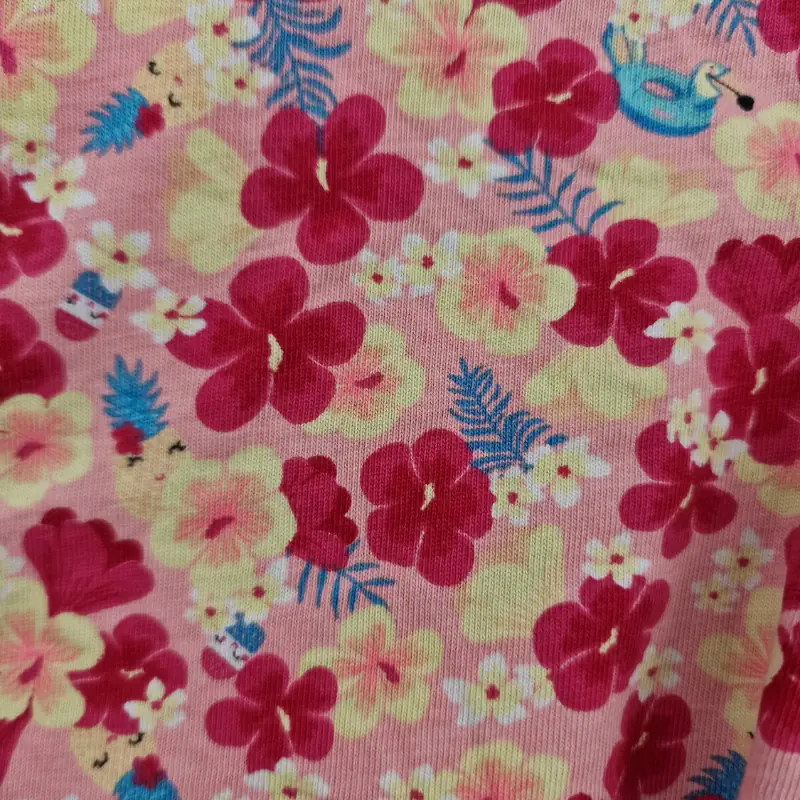 Robe Sergent Major 7 ans – Rose à fleurs multicolores – Image 4