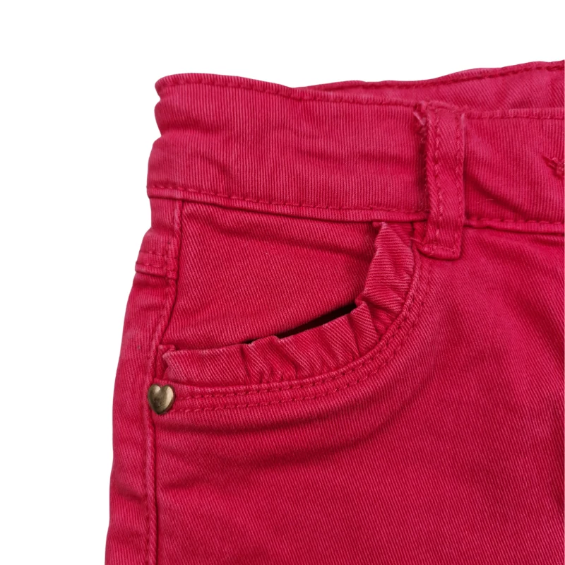 Short Tape à l'œil 6 ans – Rose framboise à volants – Image 2